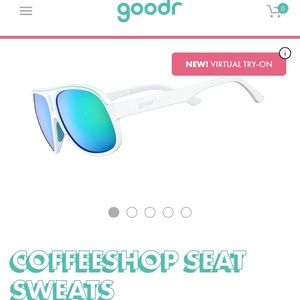 NWT Goodr White/Green Superfly Active Sunglasses